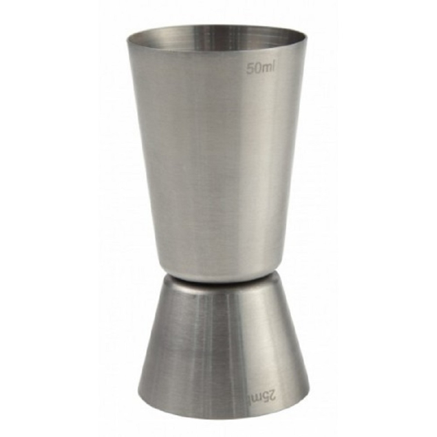 Show details for Beaumont Double Jigger, steel,  25/50ml Picture of Beaumont Double Jigger, steel,  25/50ml