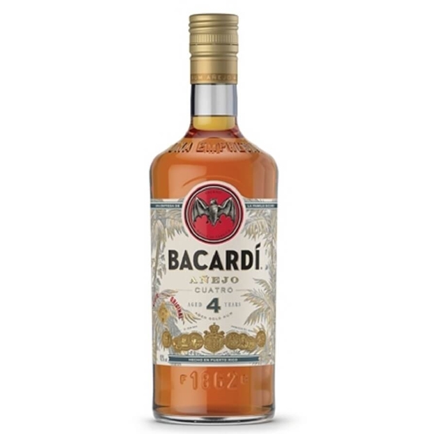 Show details for Bacardi Cuatro 4yr, 70cl Picture of Bacardi Cuatro 4yr, 70cl