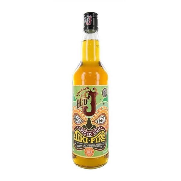 Picture of Old J Tiki Fire Overproof Spiced Rum , 70cl