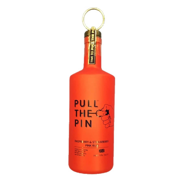 Pull the Pin Raspberry & Strawberry Rum , 70cl. Gerry's Wines & Spirits