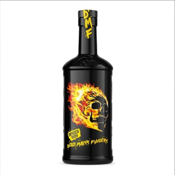 Picture of Deadmans Fingers Spiced Rum (flaming skull), 1.75L -