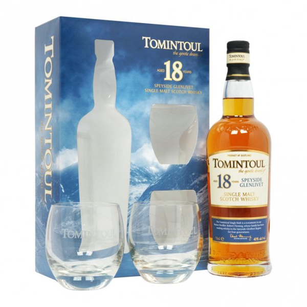 Picture of Tomintoul 18yr Speyside, 70cl Giftpack