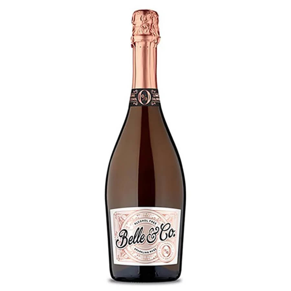 Picture of belle and co. Sparkling Rose  Alcohol Free, 75cl