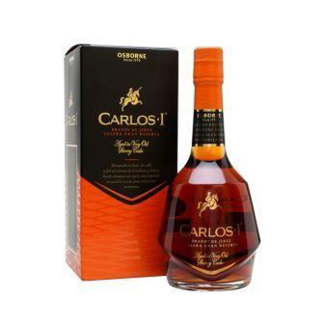 Show details for Carlos 1 Solera Cask Reserva Brandy , Spain , 70cl Picture of Carlos 1 Solera Cask Reserva Brandy , Spain , 70cl