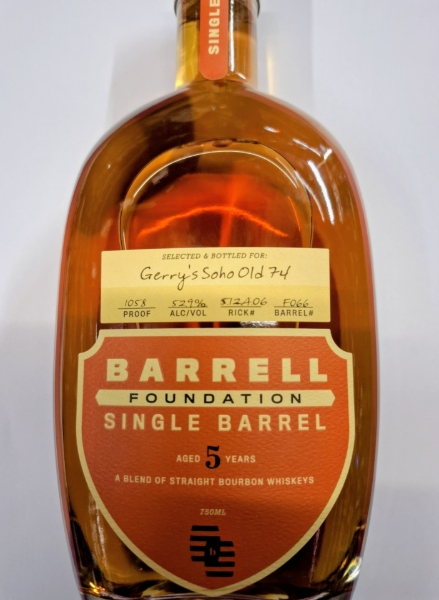 Picture of Gerry's Barrell Pick 5yr. USA 52.9%ABV 75cl